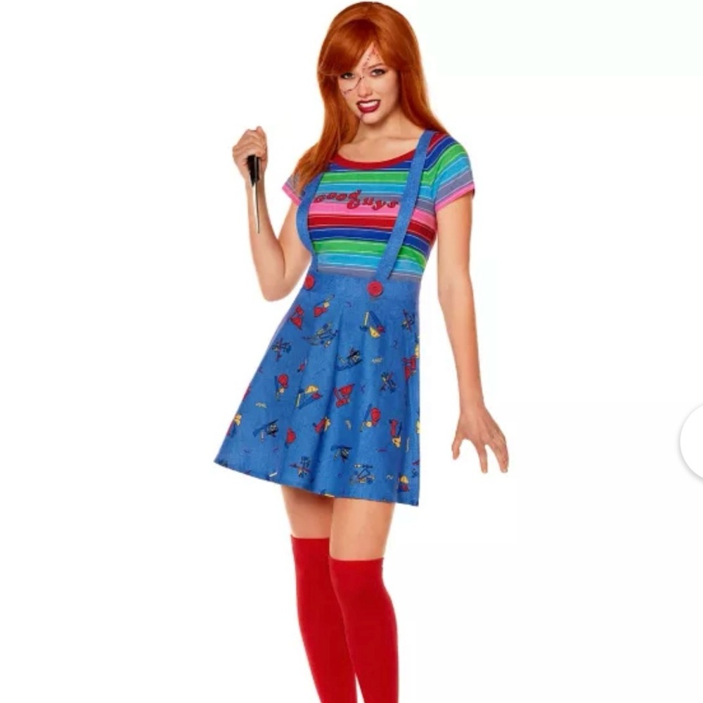 Spirit Chucky Costume with Blue and Red Accents/Medium 8-10